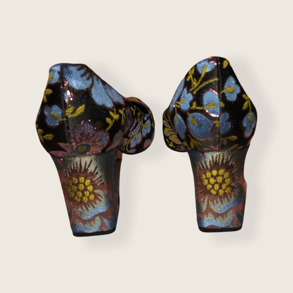 Marc Fisher Ltd. silk brocade & matching clutch - Picture 3 of 10